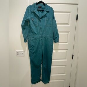 Wildfang Teal Coveralls XL